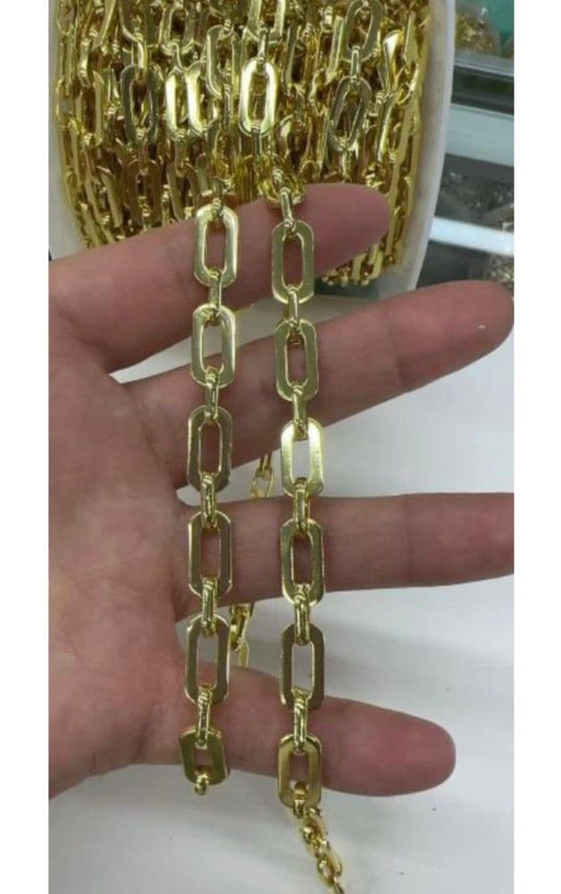CADENA ESLABON RECTANGULAR SOLIDO