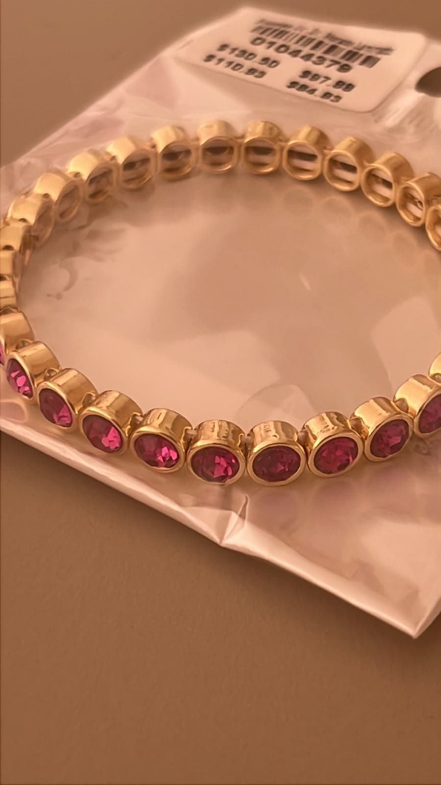 BRAZALETE CIR. ZIR. MORADO LAMINADO