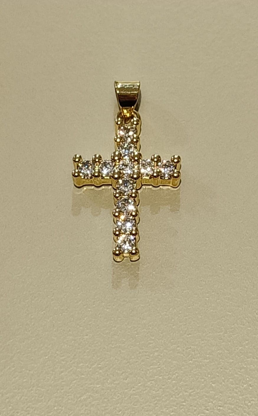CRUZ ZIRCONIAS CUADRADAS