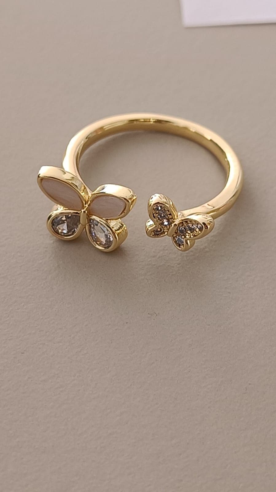 ANILLO MARIPOSA GR. CH. ESMAL. ZIR. LAMINADO