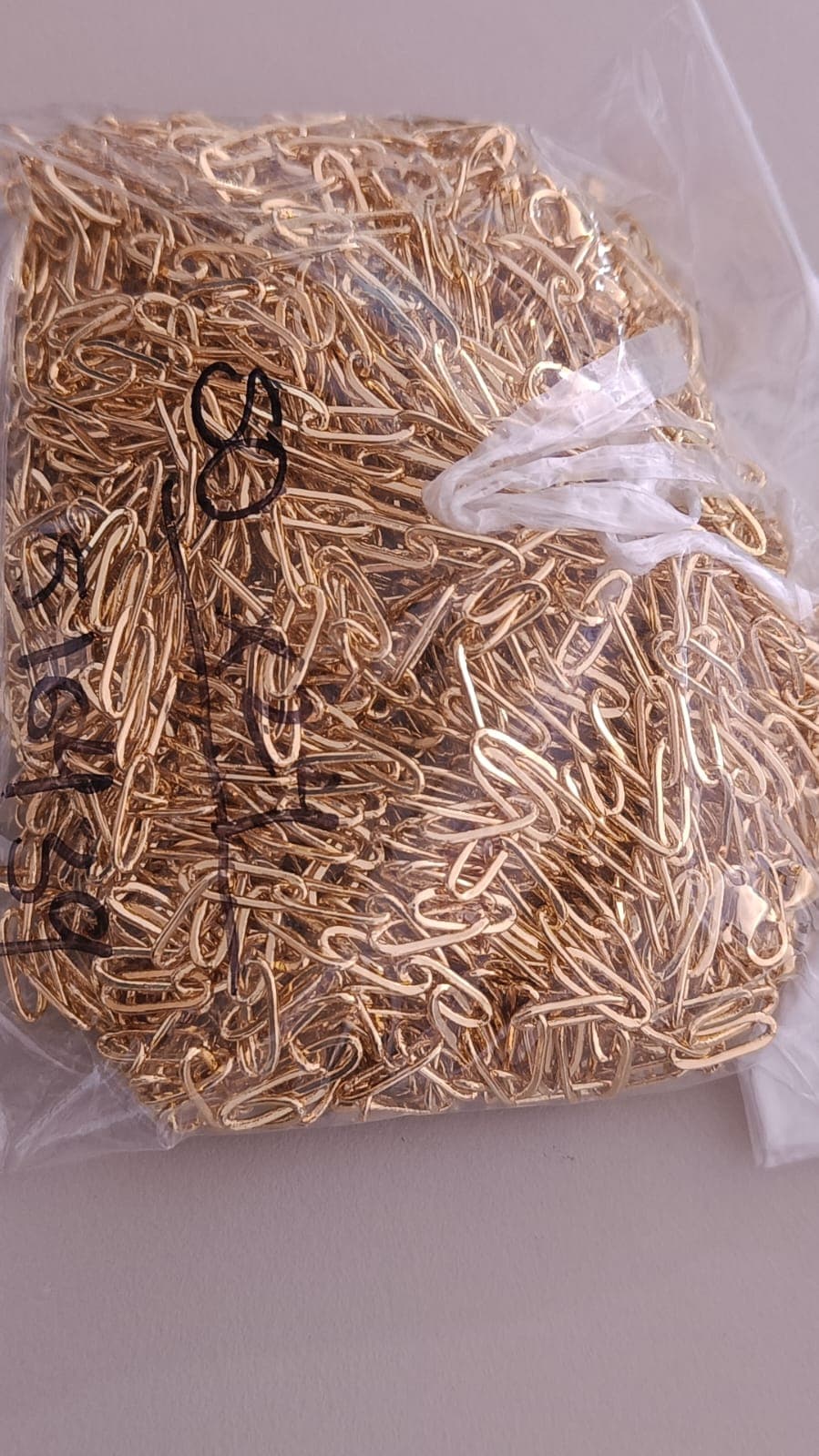 CADENA OVALADA LARGA DELGADA