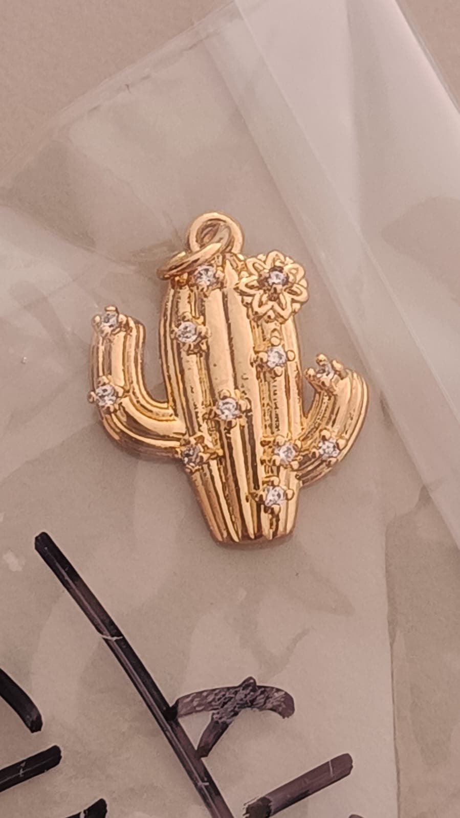 DIJE CACTUS CON ZIRCONIAS