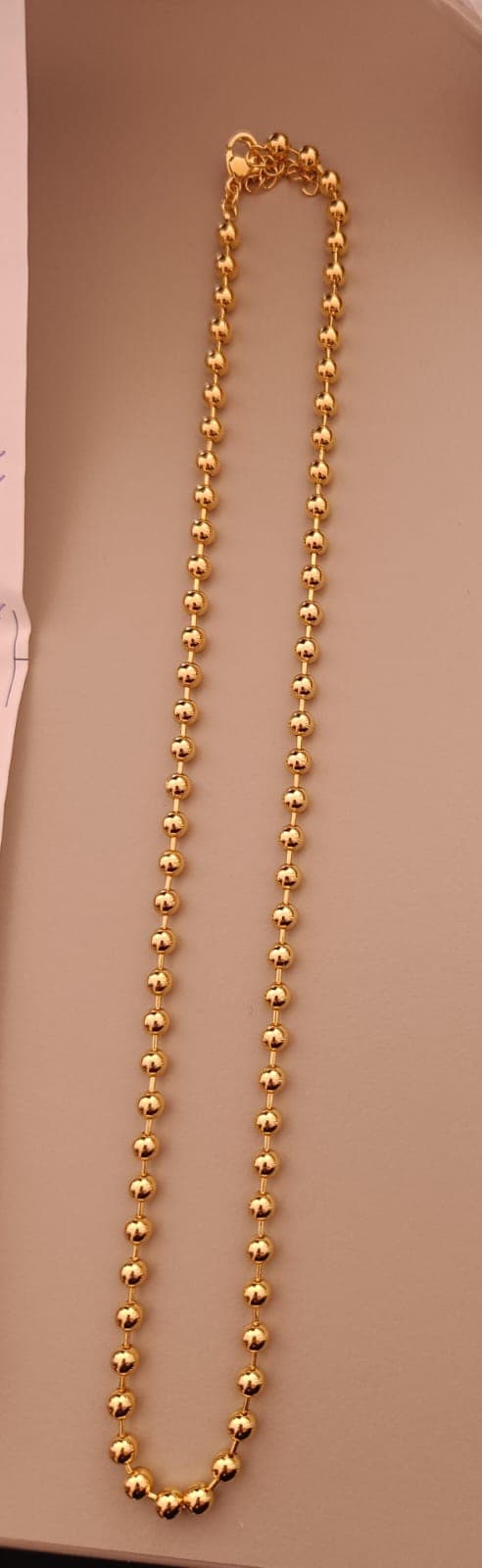 CADENA DE BOLITAS CON BROCHE