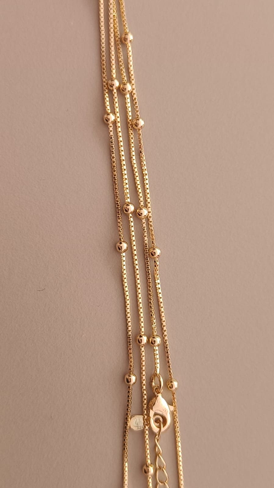 CADENA PLATEADA 45+5 CM CH 18K
